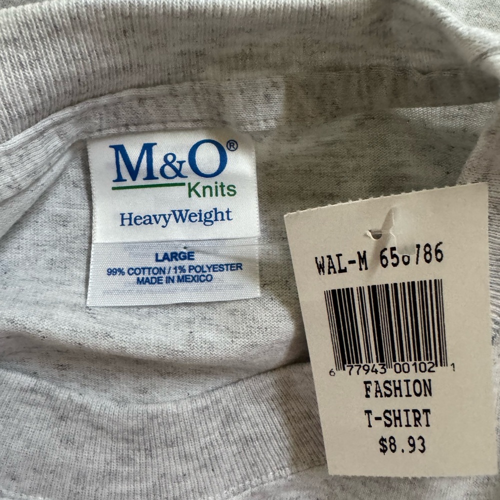 M & O Knits Heavy Weight Gray w/ 3 Cowdogs Front and Back Short Sleeve - Picture 9 of 9